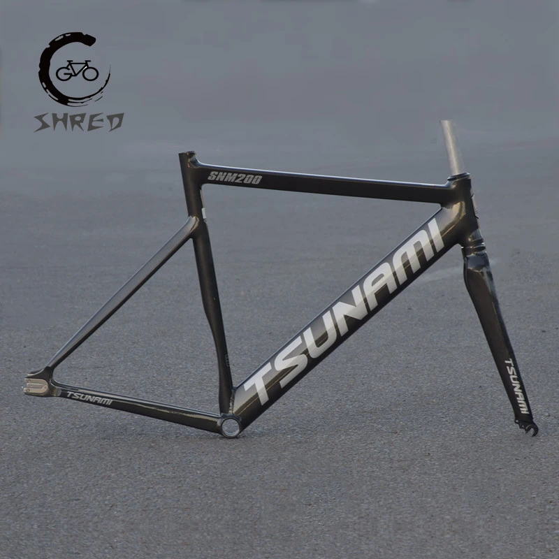 Tsunami Snm200 Frameset 700c Aluminum Fixed Gear Bike Frame Racing