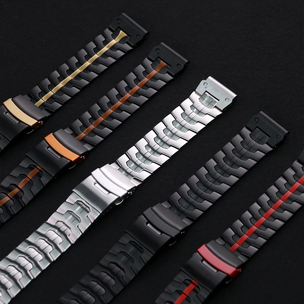 Premium QuickFit Stainless Steel Watch Band - 22/26mm Adjustable Strap