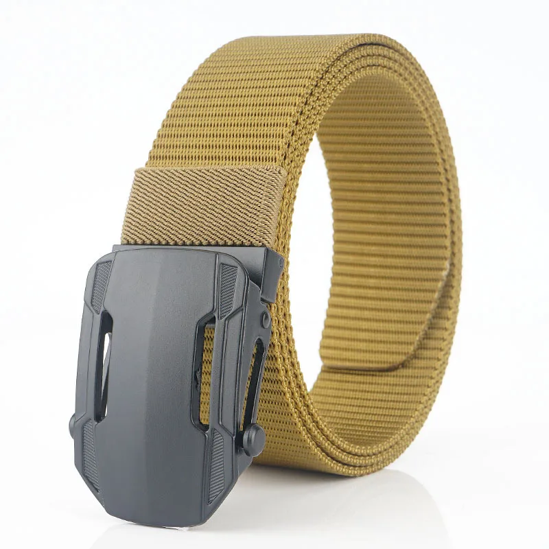 

Outdoor Military Uniform Hunting Accessories Unisex Quick Unlock Nylon Canvas Waistband 120cm Wear Resistant Tactical Weave Belt