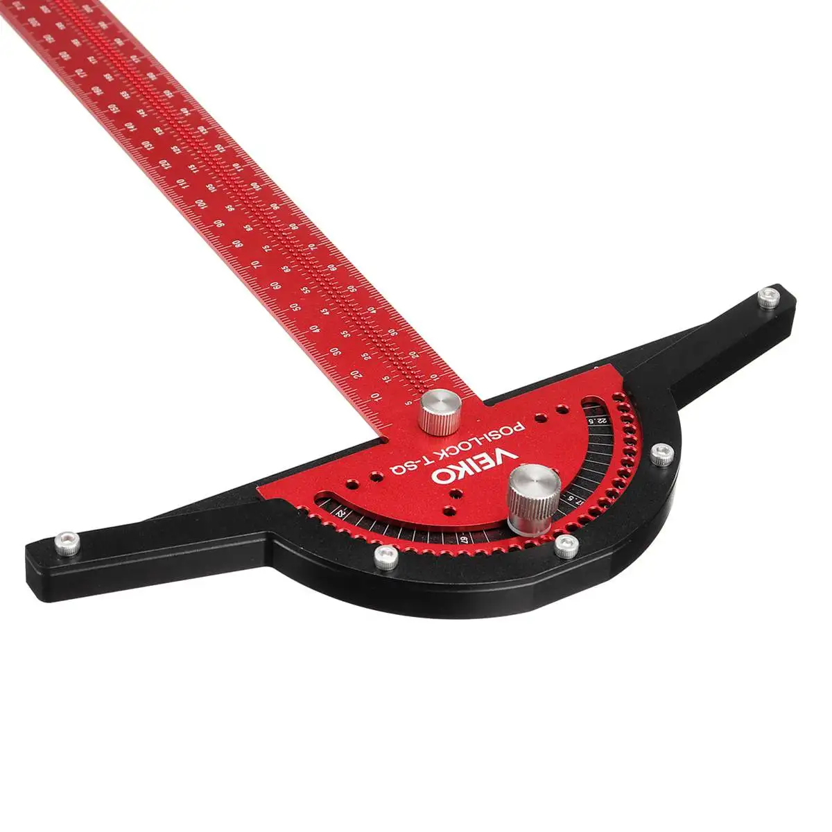 VEIKO Aluminum Alloy 300mm Angle Positioning T Square Posi Lock Ruler Woodworking Edge Ruler Angle Measure Scriber Carpent,carpenter measuring tool,angle measuring tool,woodworking measuring tool