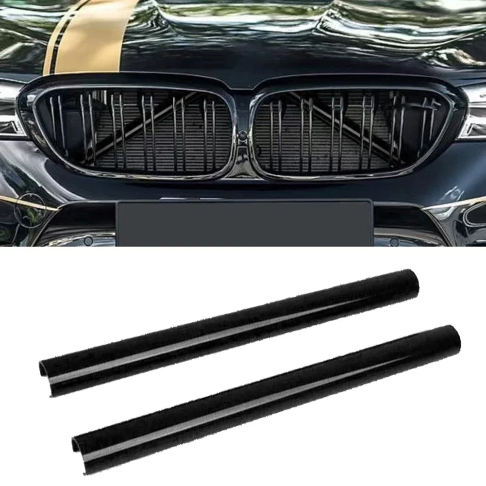 BMW E60 E65 E66 프론트 그릴용 그릴 바 V 랩 트림 스트립 ABS 트림 커버 36cm 길이 내열성