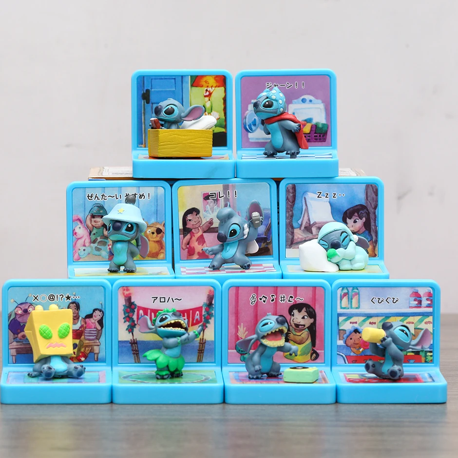 

Lilo & Stitch PVC Figures Cute Toys Model Dolls Brinquedos 9pcs/set