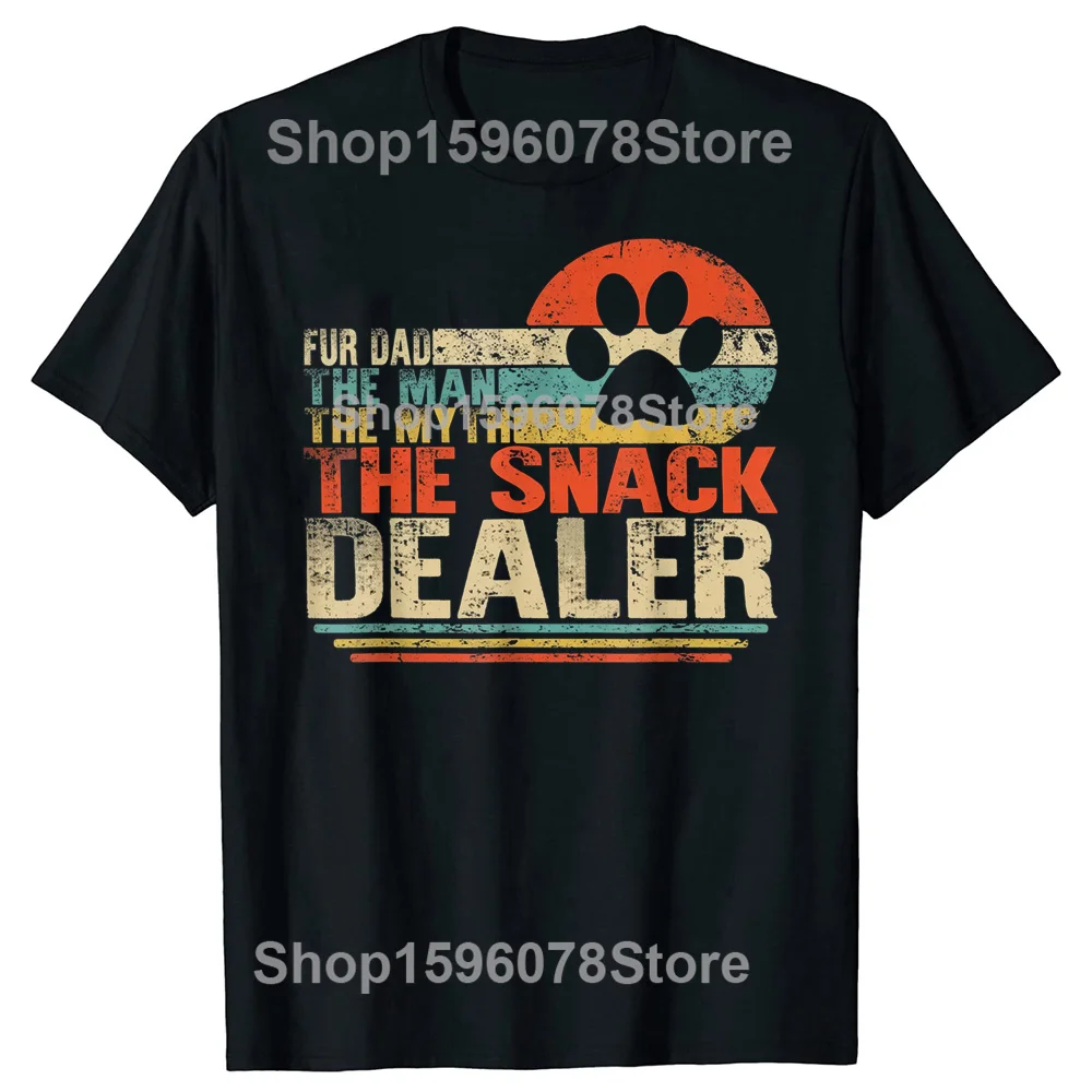 Father's Day Fur Dad Snack Dealer Tee - Unisex Short Sleeve Humor Shirt