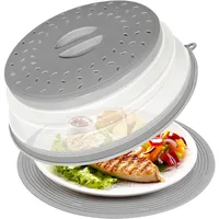 Protection contre les éclaboussures pour micro-ondes, housse pliable pour micro-ondes avec crochet et trou, protection contre les éclaboussures pour assiettes et bols, outils de cuisine, sans BPA 1