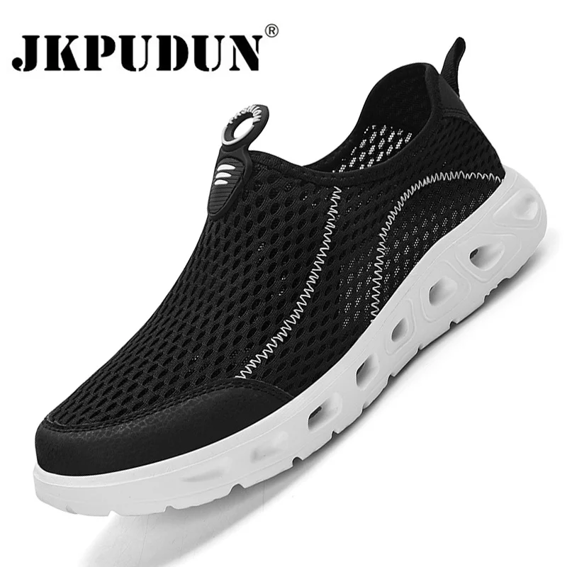 

Summer Mesh Sneakers Men Aqua Shoes Men Ultralight Wading Shoes Casual Training Shoes Brand Outdoor Men Loafers Tenis Masculino