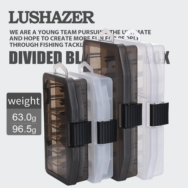 LUSHAZER Fishing Box Detachable 10 Compartments Plastic Storage