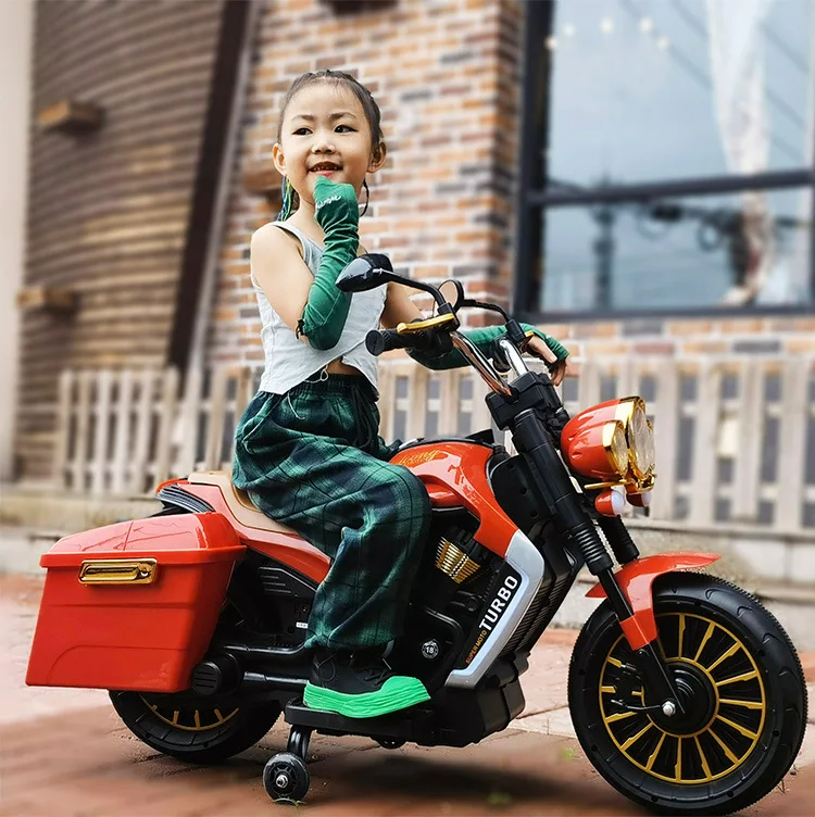 Male And Female Children's Baby Toy Electric Motorcycle Tricycle Can Sit On Adult Sized Retro Scooter 3