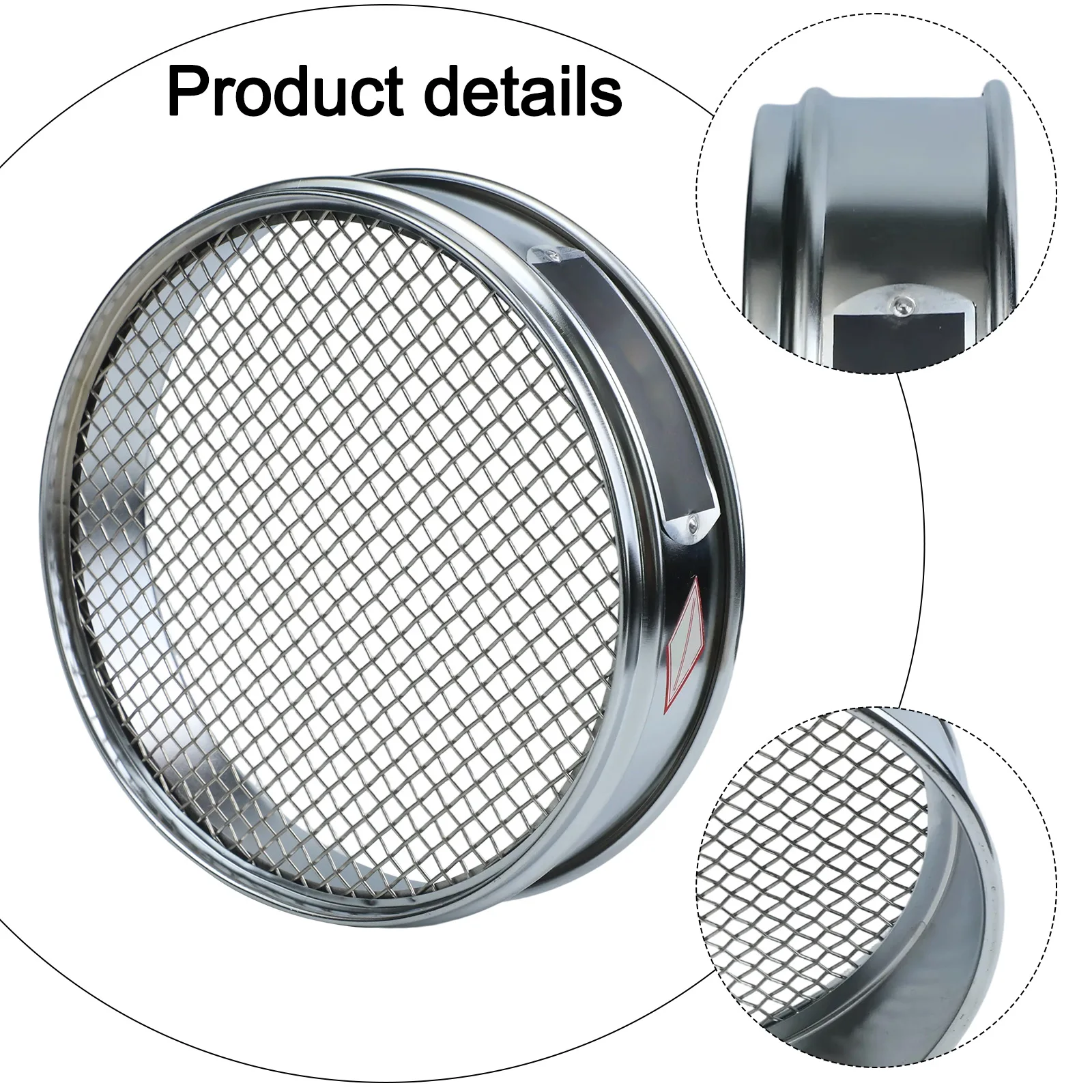 20cm Chrome Mesh Sieve for Sample Inspection 4 Mesh and 600 Mesh Stainless Steel Test Sieve for Laboratory and Industrial Use