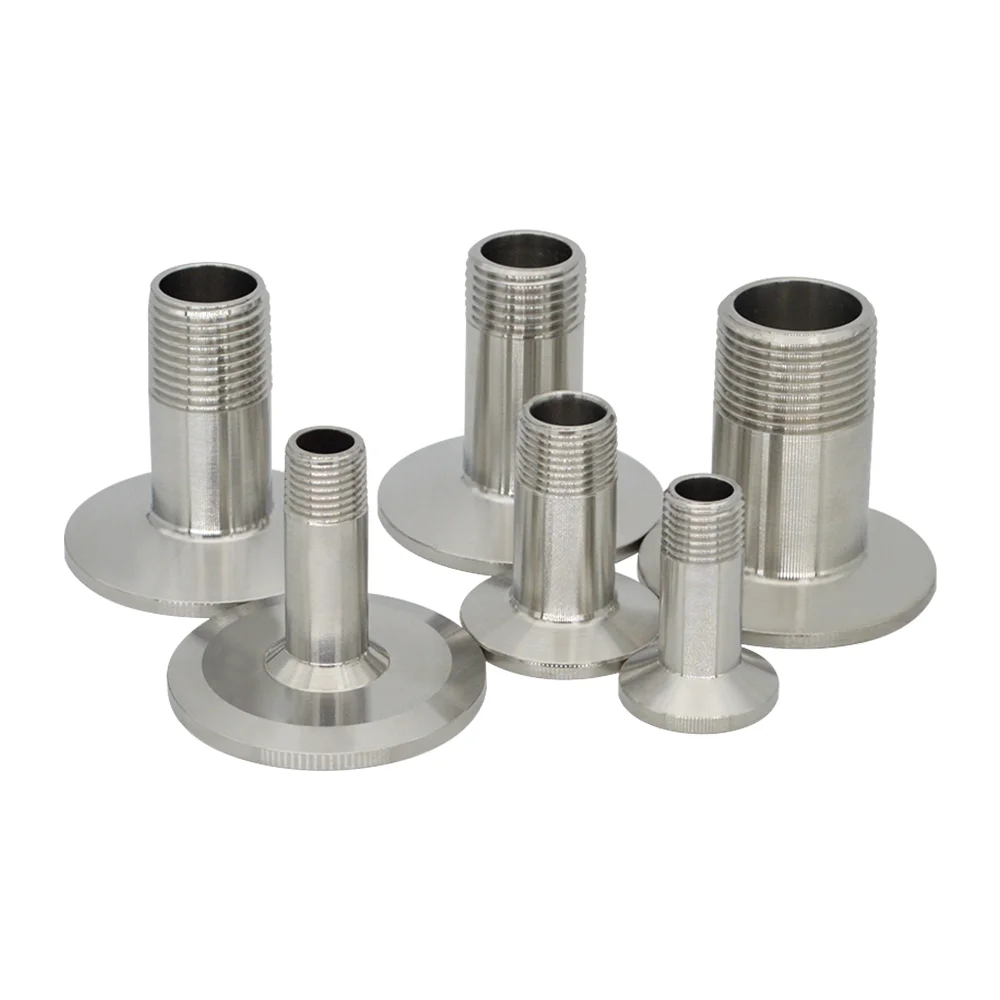 1/4&ldquo; 3/8&rdquo; 1/2&ldquo; Male Threaded to Tri Clamp Ferrule 304 Sanitary Stainless Steel Pipe Fitting YQBS