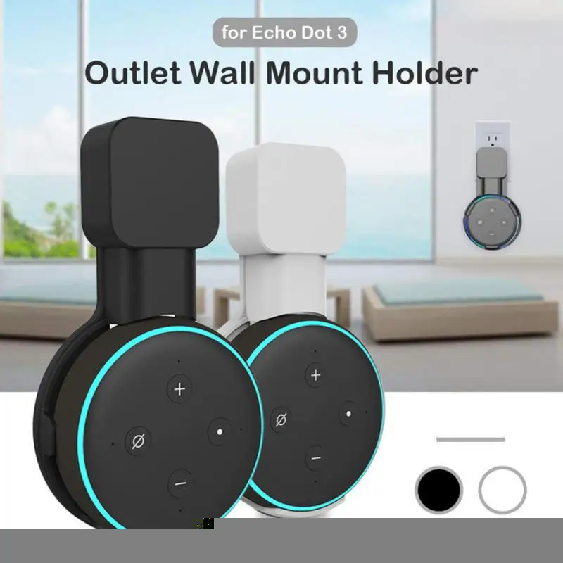 Presa Staffa Di Montaggio A Parete Gancio Per Alexa Echo Dot 3 Supporto 3A Supporto Supporto Smart Speaker Accessori Salvaspazio