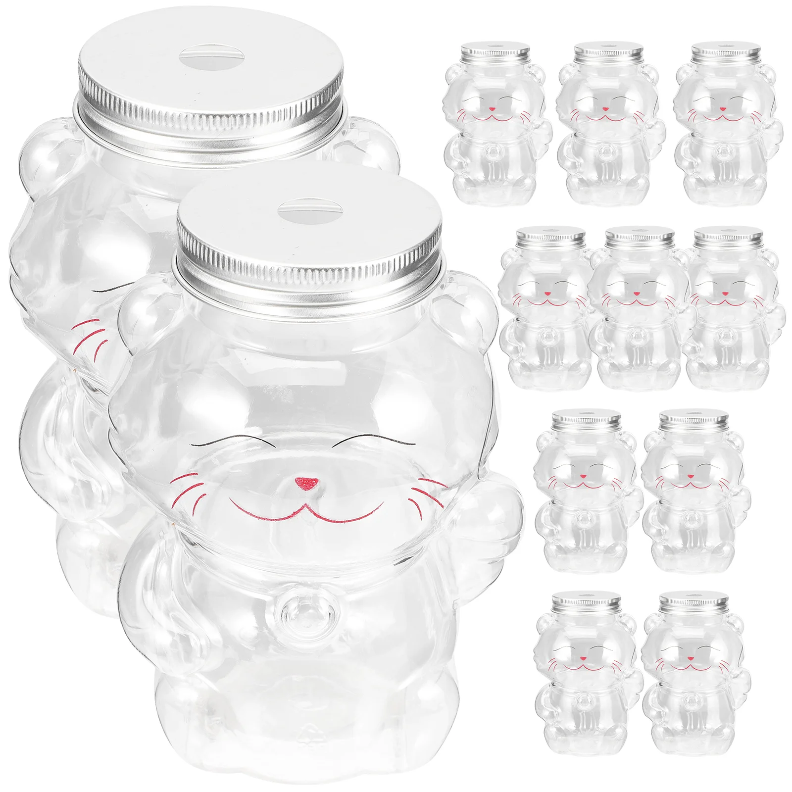 

10 Pcs Milk Tea Cup Empty Drinks Bottle Water for Party Drinking Bottles The Pet Juice