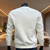 Paris Casual Fashion Men's O-Neck Hoodies High Grade Spring Autumn Warm Soft Long Sleeved T-shirts Male Home Outdoor Pullover 5