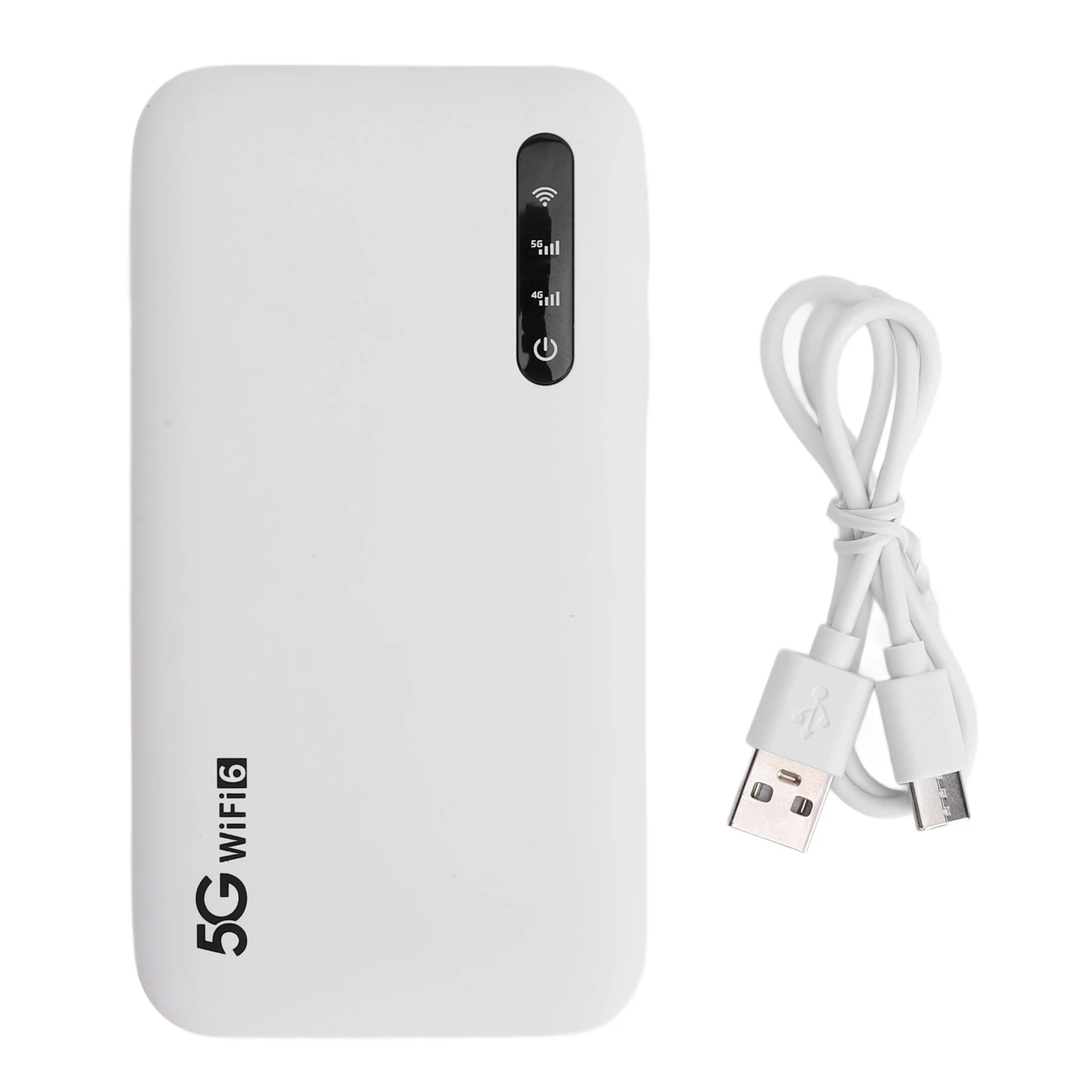 5G WiFi 6 Mobile Hotspot Router, WiFi Router with SIM Card Slot and 2 Inch Touchscreen, 4GB RAM 2GB ROM Portable Travel WiFi Device, Connects Up to 16 Devices