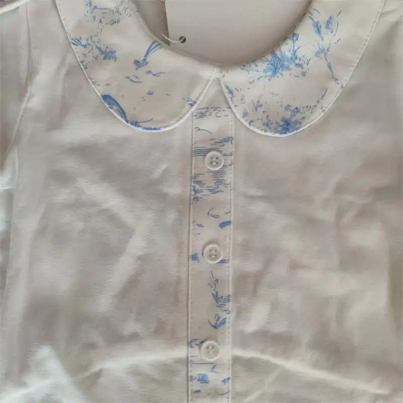 high end children clothes new born baby jumpsuit pure cotton playsuit footed girl overall wear 0-18M