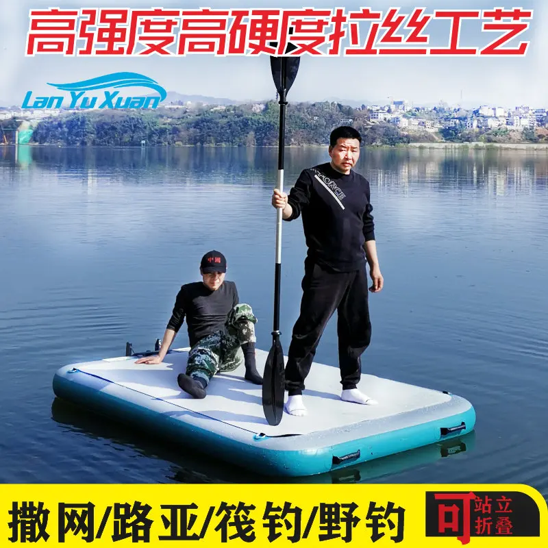 Floating platform fishing, net spreading, floating platform