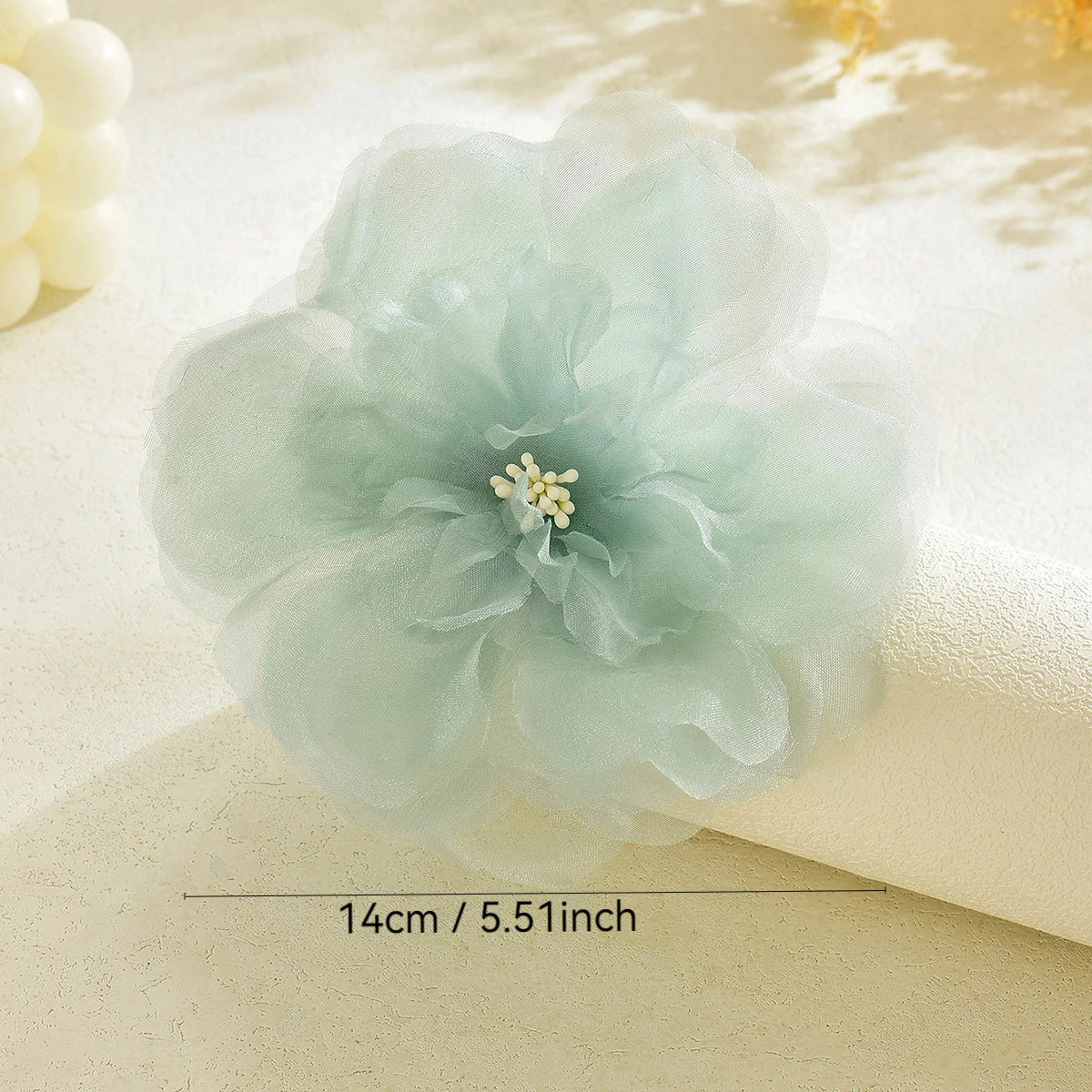 14CM Elegant Lace Flower Pin Brooch Fashion Handmade Irregular Floral Brooches for Women Bridmaid Party Wedding Jewelry Gifts