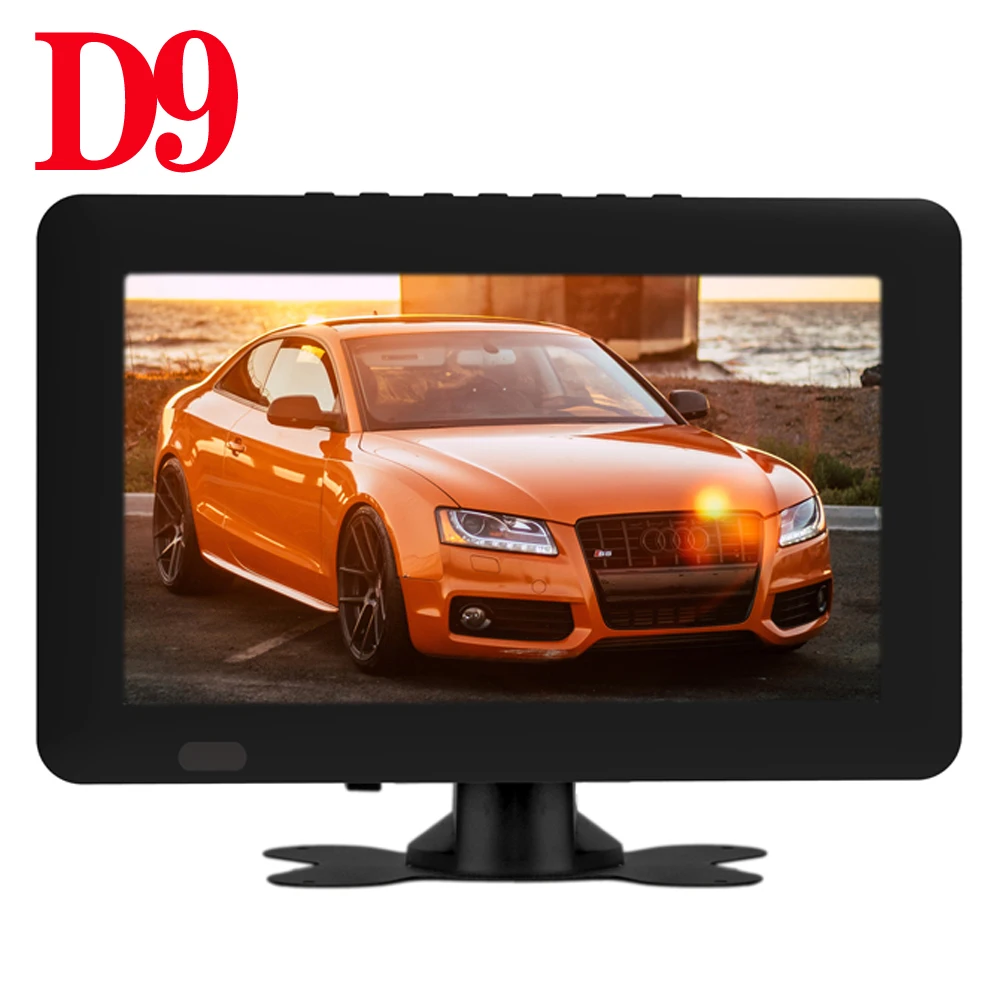 Rechargeab-Neustar D9 9 Pouces Portable TV Avec DVB-T2 ISDBT ATSC Hevc 10Bit 16:9 800*480 HD Numérique Mini TV pour Voiture À Domicile