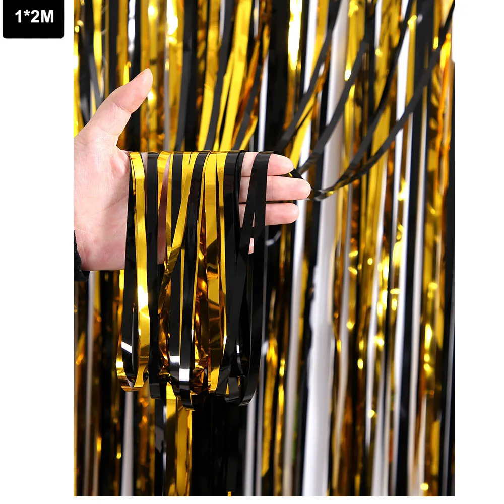 Elegant Gold & Black 40th Birthday Celebration Decor Set - Paper Banner & Balloons
