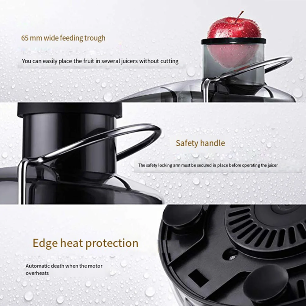 Description Picture 6 of item800W Electric Juicer, Healthy Food Machine for Whole Fruits and Vegetables with 2 Speeds for Easy Cleaning