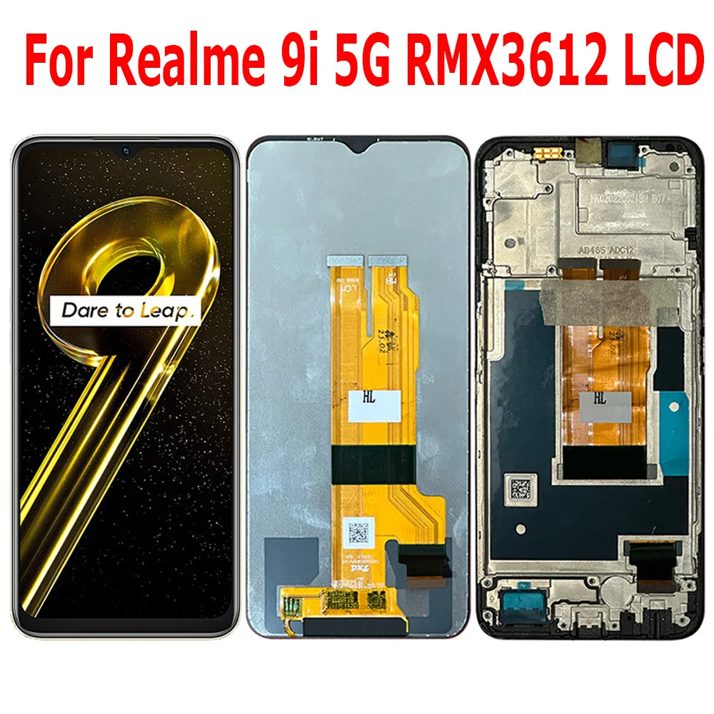 

6.6'' New For Realme 9i 5G LCD Display Screen Touch Panel Digitizer Replacement Parts For Realme 9i 5G LCD With Frame RMX3612