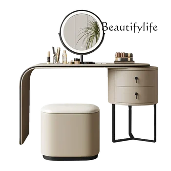 Modern simple telescopic dresser Solid wood dressing table Complete makeup table Light luxury dresser Designer dresser