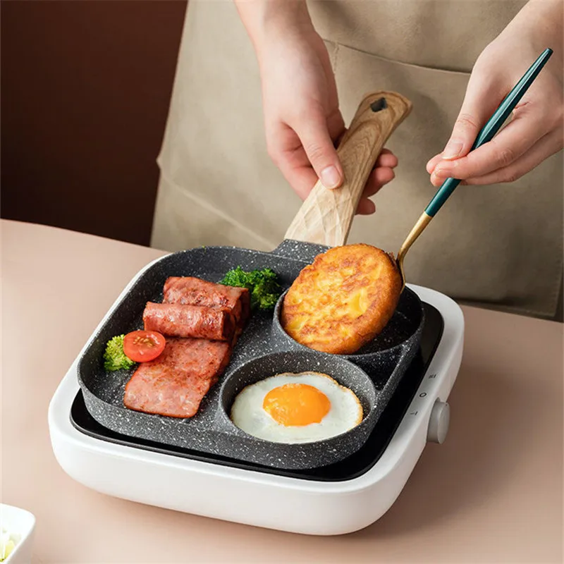 32cm Frying Pan 3 in 1 Magic Grill Pan Master Pan Non-Stick Divided Grill Pan  Fry Oven Skillet Cookware Kitchen Accessories - AliExpress
