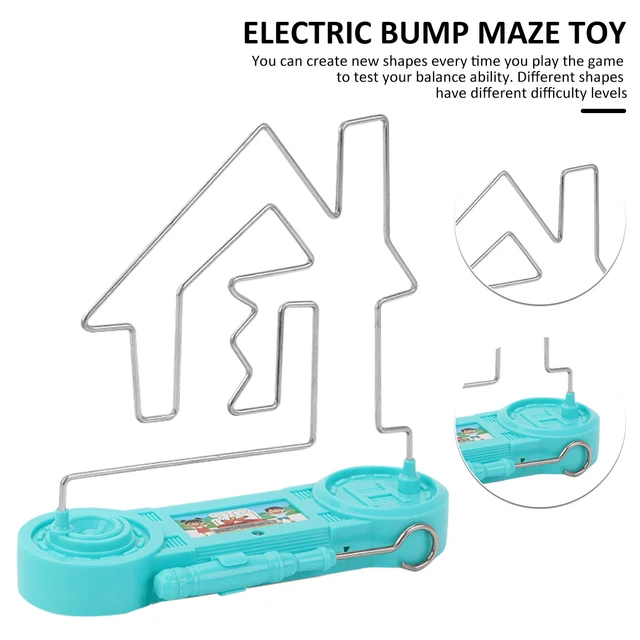 Electric Shock Bump Maze Toy Classic Electric Touch Maze Game Toy with Light Sound Kids Adult Party Funny Game Educational Toy 6