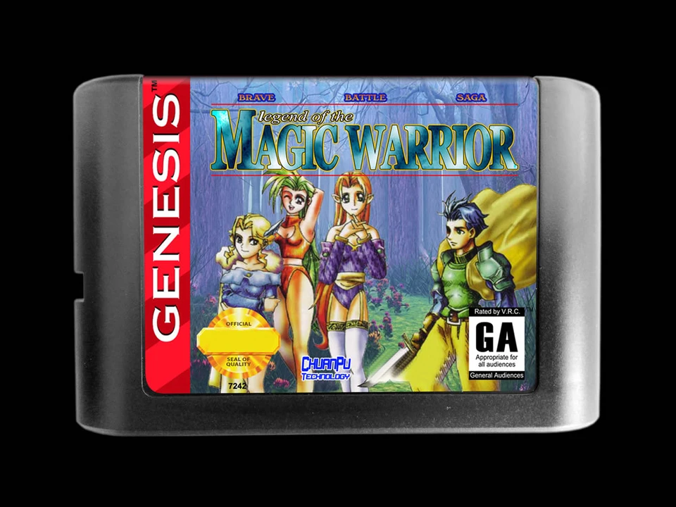 SEGA MD ★ BRAVE BATTLE SAGA ブレイブバトルサガ ( 太空戰士 魔法戰士 )★ 海外版セガメガドライブ用ソフト MD Game : BRAVE BATTLE SAGA - Legend of the Magic Warrior