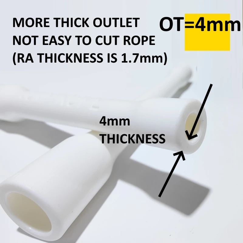 NO LOGO CC Spare Handle jump rope DIY part accessories 15cm length 1 pair handles with clamps 5mm 6mm suitable PVC speed rope 4