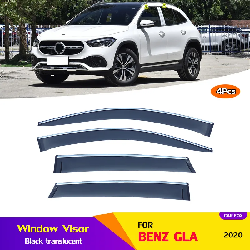 For Benz GLA X156 2014-.H247 Accessories Side Window Visors Weather Guard Door Visor Vent Shades Door Visor Vent Shades