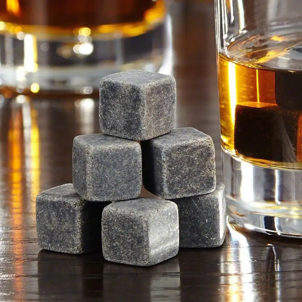 6/9Pcs Granite Ice Cube Stones for Whiskey