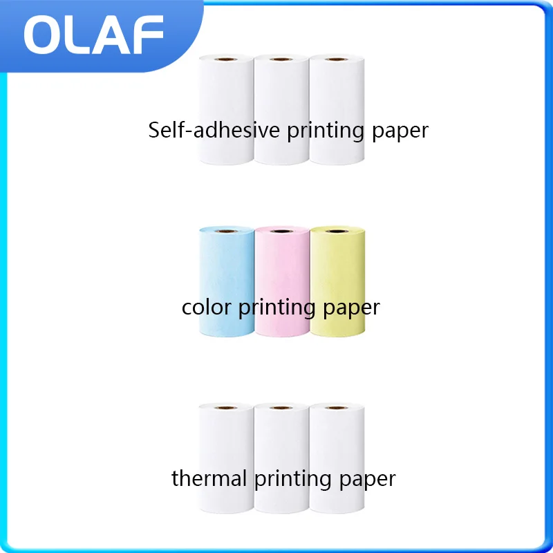 Mini Impressora Auto-adesiva Colorida Papel Térmico Etiqueta de Etiqueta sem Fio Bluetooth Impressora Fotográfica Inkless 57 Milímetros