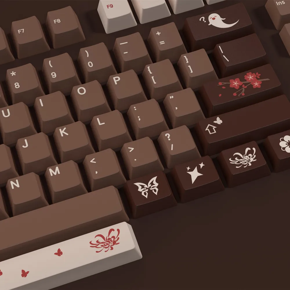 Keycap Tema Noz Personalizado Perfil Cereja Material Pbt Lado Subbed 140 Chaves Iso Enter Teclado Mecânico do Interruptor mx - Imagem 6
