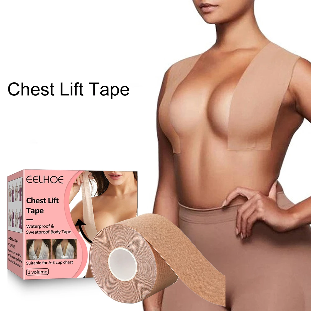 Breast Lift Tape 1Roll Medical Grade Women Breast Shaping Adhesive Invisible Sweatproof For Invisible Stick On Bra Sticky Bra Breast Sticker