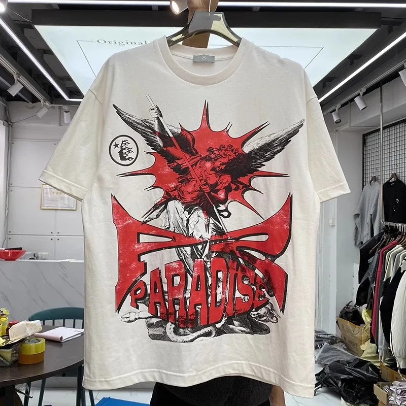 

High Quality Vintage Hellstar T-shirt Men Women Tee Tops Mon Compte