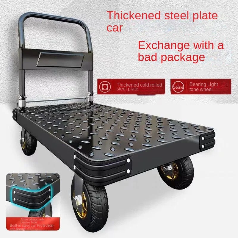 

Hand Carts for Folding, Portable Handling, Household Trailer, Flat Cars for Going Goods, Small Carts for pulling Goods