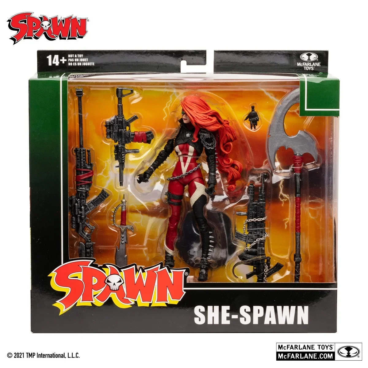 

Оригинальные куклы McFarlane 1/12 SHE-Spawn Reggae, детали игрушек, экшн-фигурки