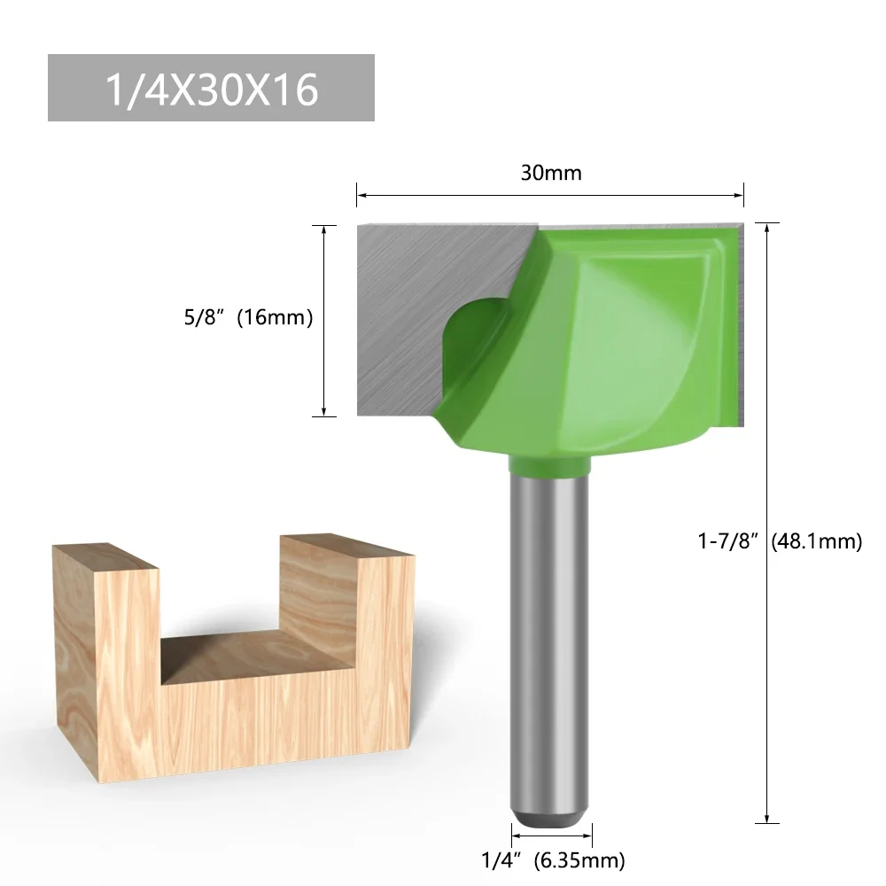 1/4-Zoll-Schaft-Reinigungsschaftfräser-Set, gerader Fräser für Holzbearbeitungsmaschinen – Detail 14