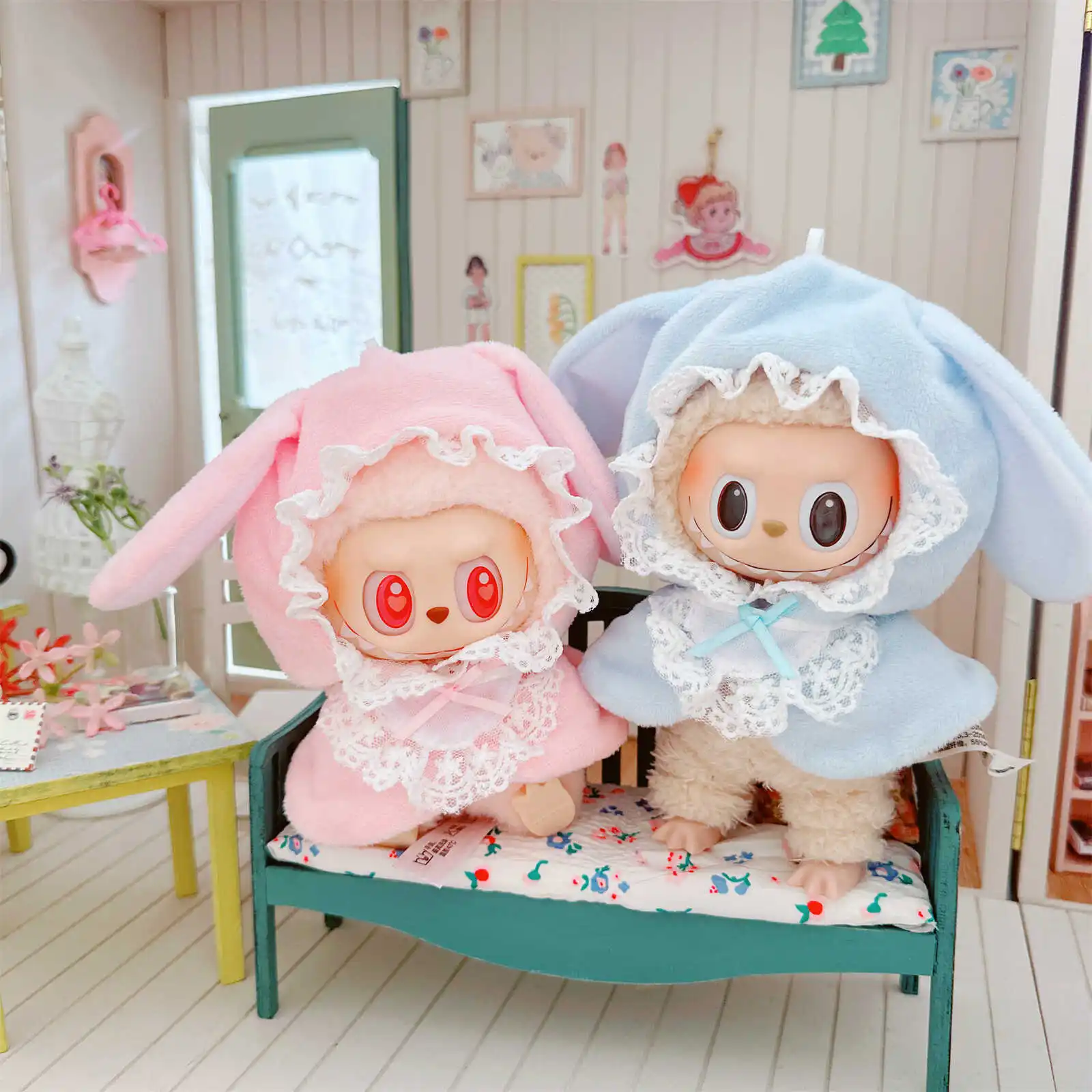 10 cm Kawaii Idol Puppenkleidung für süße Spitze Maid Schal Umhang Plüschpuppe Dress Up Wechselkleidung Spiele Mädchen Geburtstagsgeschenke – Detail 21