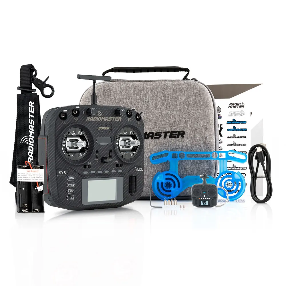 バッテリ無し変更。RADiOMASTER BOXER MAX ELRS AG01 RadioMaster Boxer MAX RC Transmitter w/ AG01 Hall Gimbals