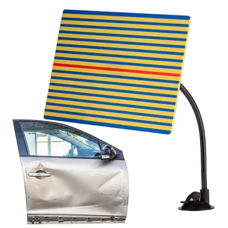 

Dent Checking Reflector Board Dent Line Checking And Removal Tool Yellow And Blue Color Lined Striped Dent Board Reflector Panel