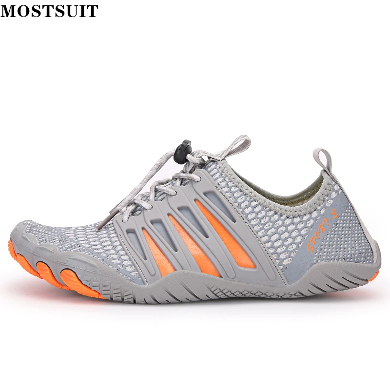 Unisex Sport Water Shoes Men Barefoot Aqua Shoes Women Outdoor Plus Size Nonslip Sneakers for Beach Hiking Upstream Cycle