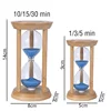 1-30 Minutes Newest Wooden Fluorescence Hourglass Desktop Decoration Sand Clock Creative Timer Sandglass Office Accessories Gift 6