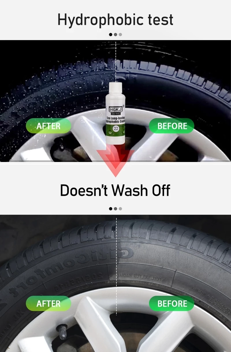 Newest Tire Coating 20/50/100ml Tire Long-lasting Hydrophobic Coating Auto Car Wash Cleaning Tools Paint Agent