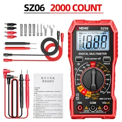 Advanced Smart Digital Multimeter for Voltage, Current, and Resistance Testing (SZ06 Red Pro)