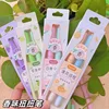 Lopet High Value 2pcs Gel Pens,low center of gravity Rotate Core Black Ink 0.5 Brush Canetas Quick Dry ST Neutral ручка papeleri 1