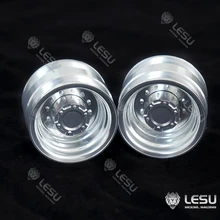 

LESU Metal Front Rear Wheel Hub RC Parts for 1/16 RC Tractor Model RC Dump Truck for Adults