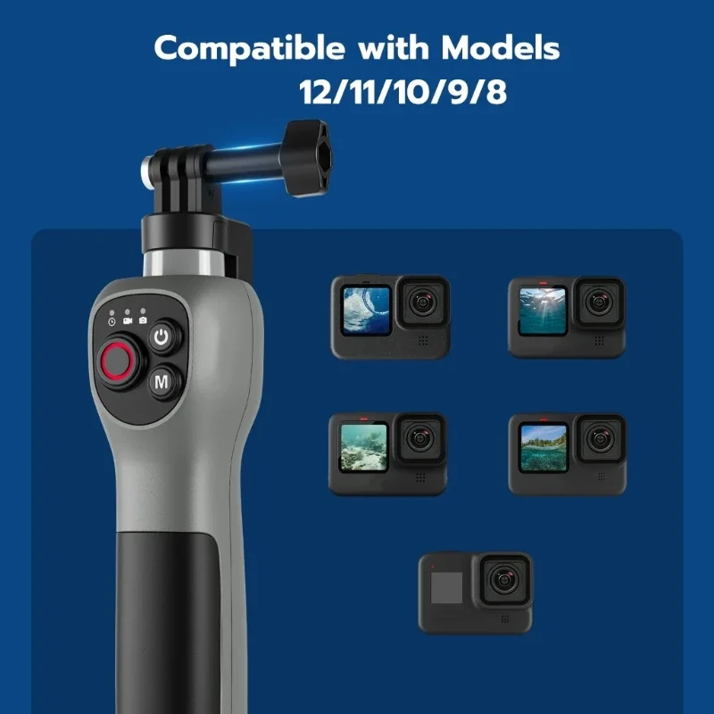 Extension Selfie Portable Hand Grip Waterproof Handheld Monopod Adjustable
