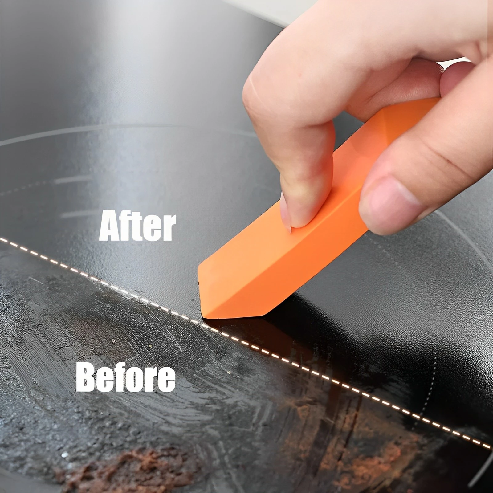 1Pcs Easy Limescale Eraser Bathroom Glass Rust Remover Rubber Household Kitchen Cleaning Tools
