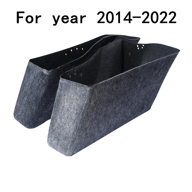 Motorcycle Drop-in Saddlebag Insert Carpet Liner For Harley Touring Road Electra Street Glide 2014- 1994-2013